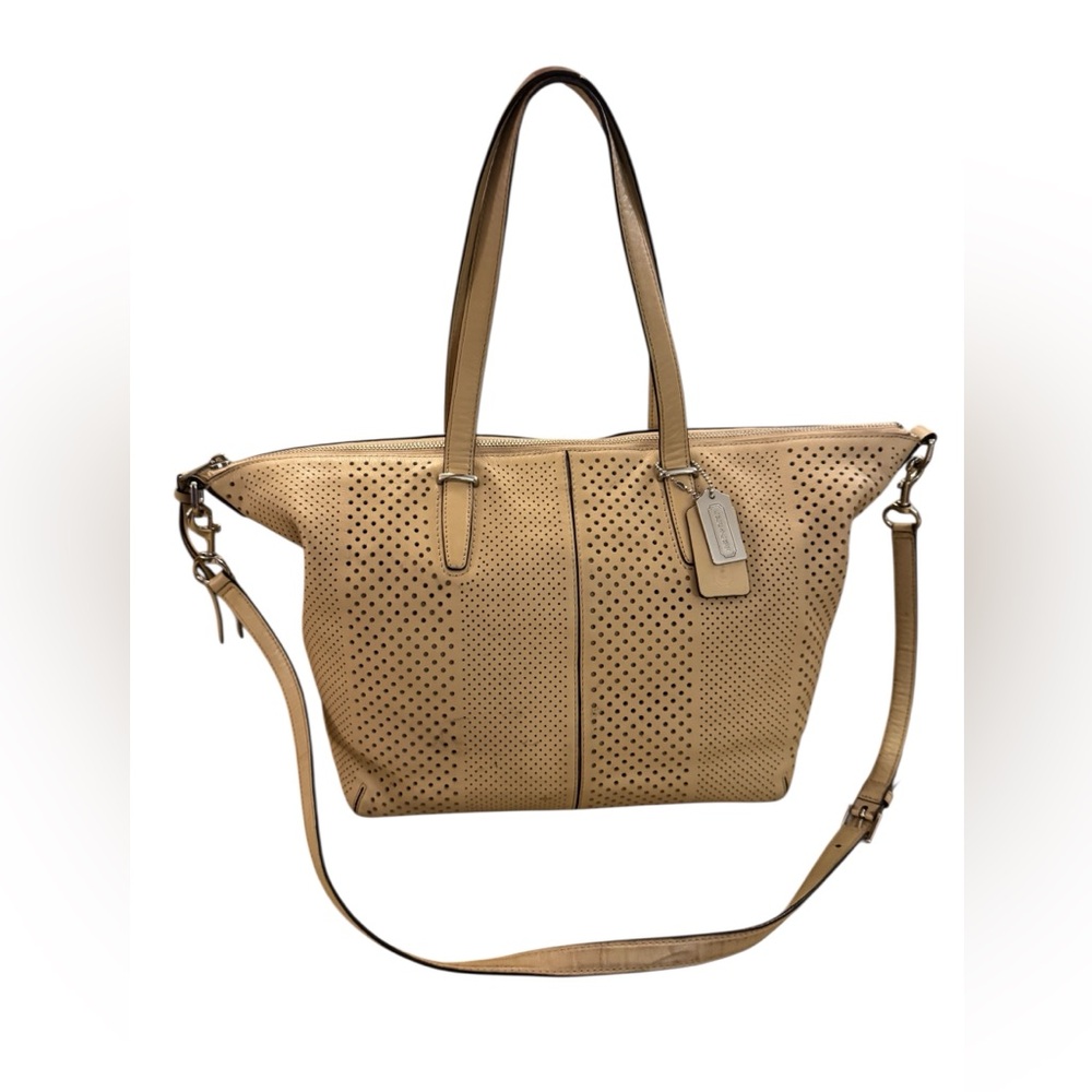Coach Bleecker Cooper Perforated Leather Satchel 2013